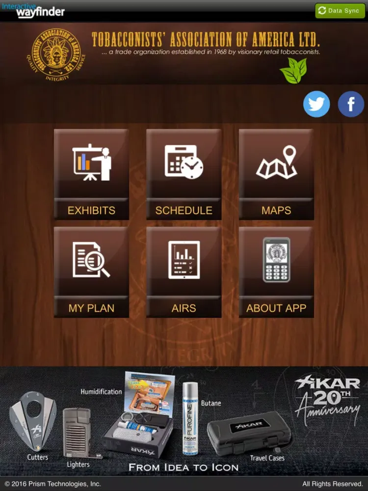 ภาพหน้าจอของ TAA2016 iPad 