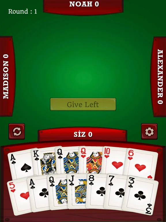 Hearts Offline iPad  스크린샷
