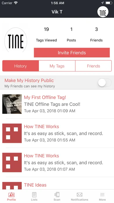 Скриншоты Tine Tag: Interactive sticker