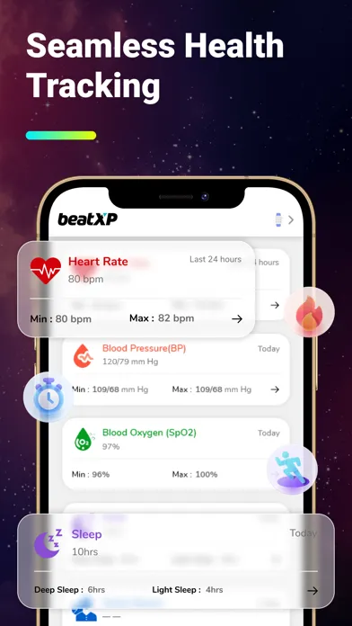 Tangkapan layar beatXP FIT/TRAK (official app)