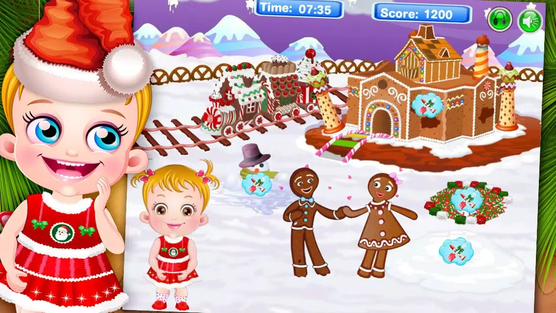 Cute Baby Gingerbread House سکرین شاٹس