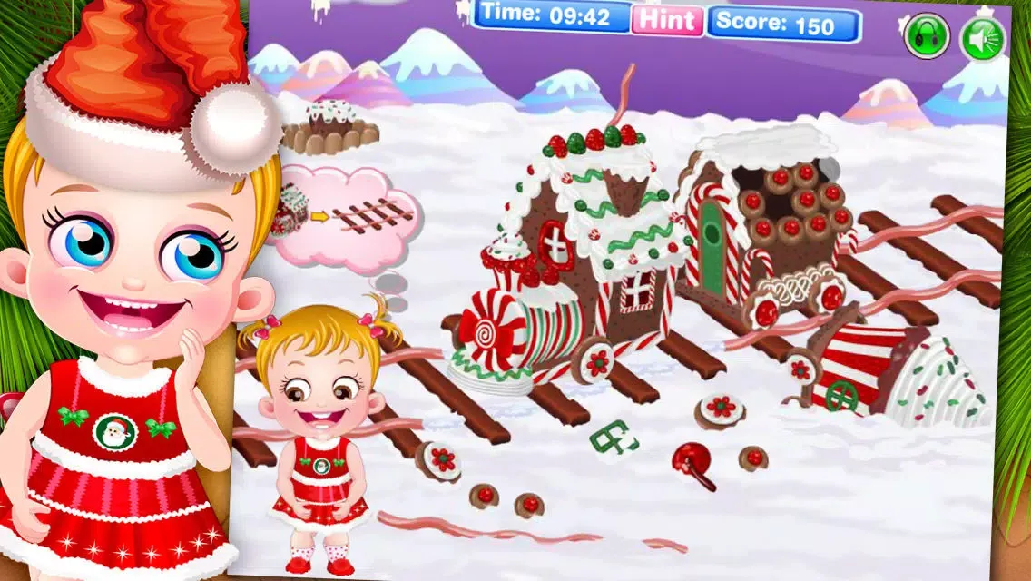 Cute Baby Gingerbread House سکرین شاٹس