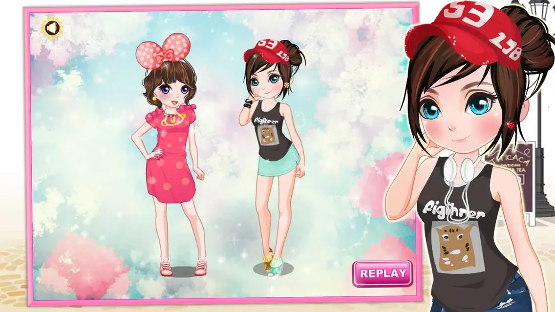 Zrzuty ekranu Holiday dressup game