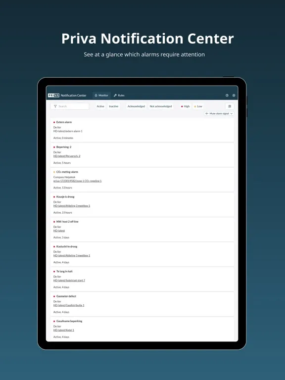Priva Notification Center iPad  স্ক্রিনশট