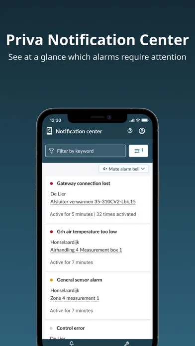 Priva Notification Center স্ক্রিনশট
