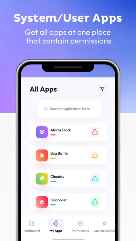 Permissions Manager Dashboard应用截图