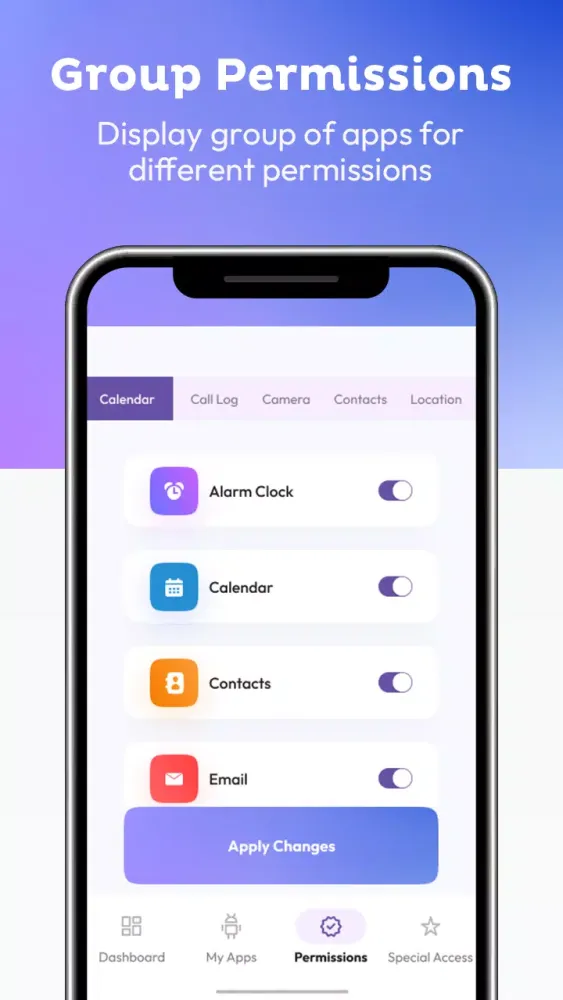 Permissions Manager Dashboard应用截图