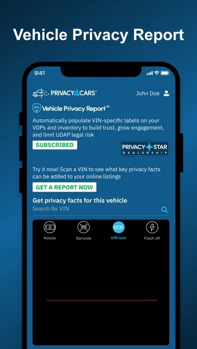 Captures d'écran de Privacy4Cars: delete car data