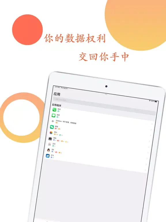 Screenshot di 隐私照明弹 iPad 