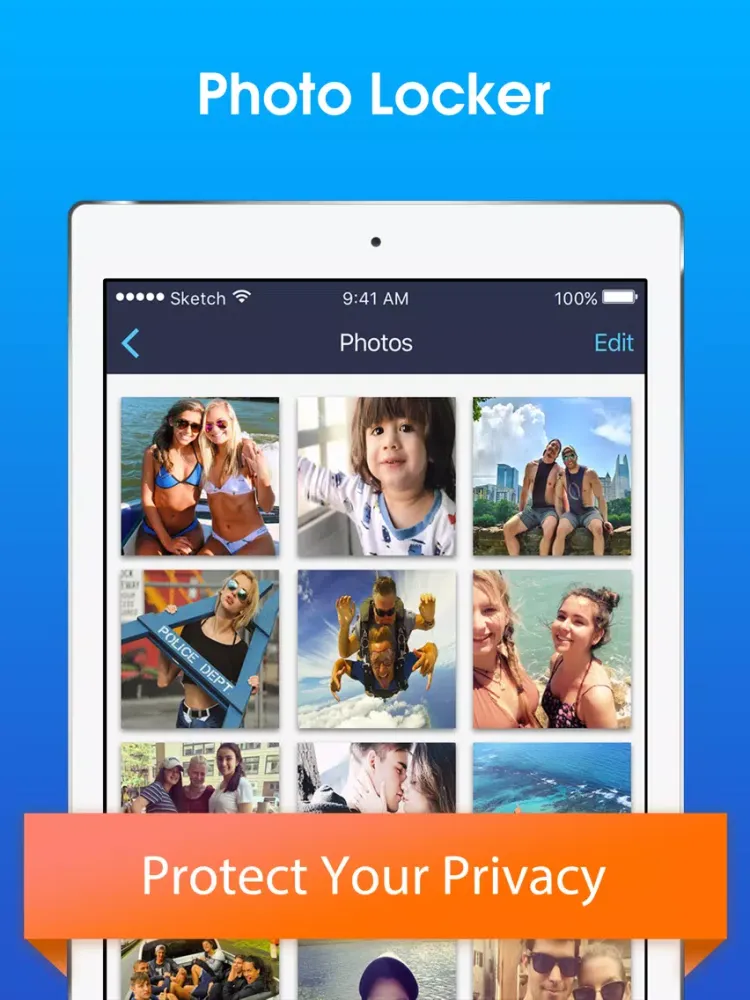 secret photo album : safe photo lock iPad  Ekran Görüntüleri