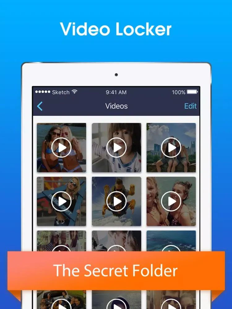 secret photo album : safe photo lock iPad  Ekran Görüntüleri
