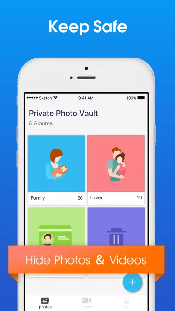 secret photo album : safe photo lock Ekran Görüntüleri
