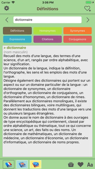 French Explanatory Dictionary スクリーンショット