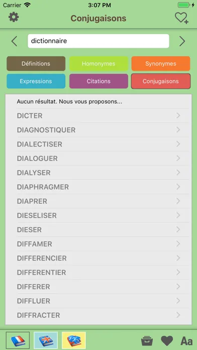 French Explanatory Dictionary スクリーンショット