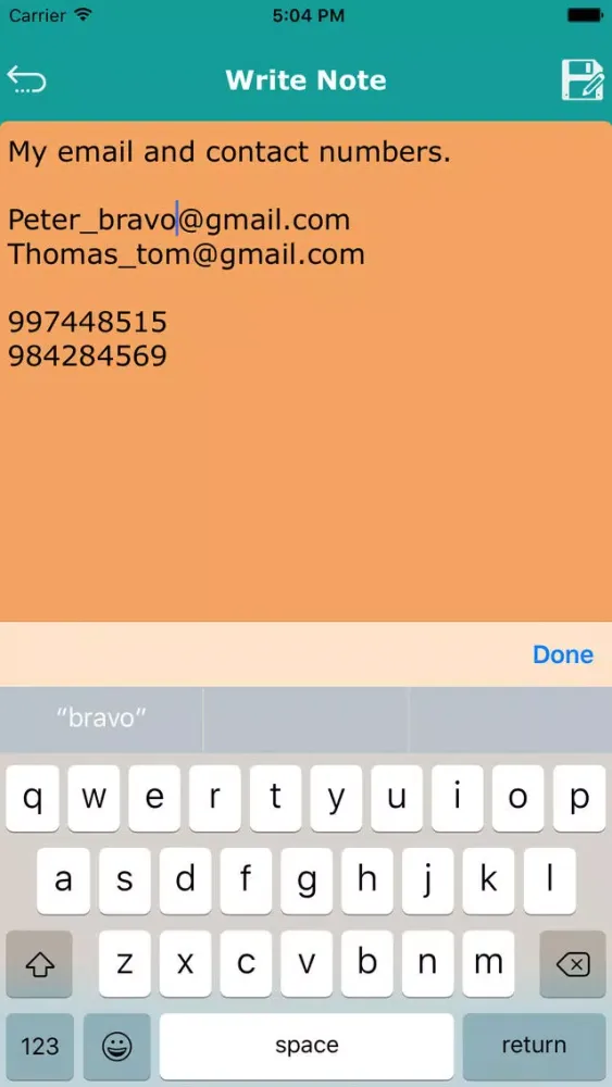 Private Notes Storage Screenshots