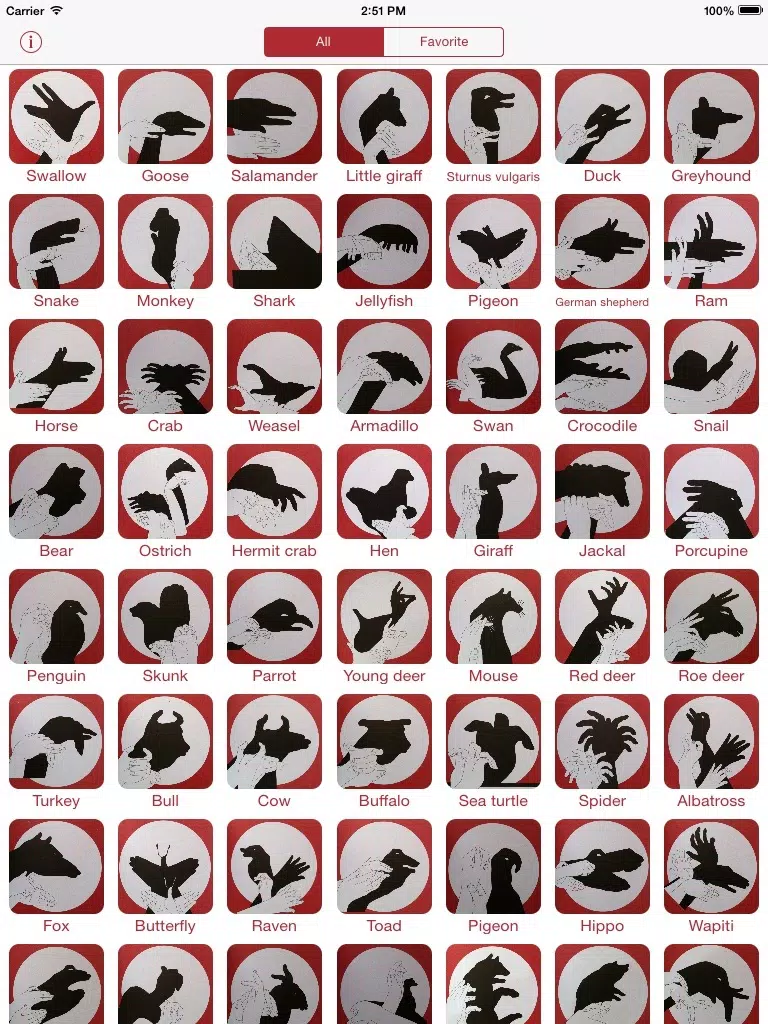 ภาพหน้าจอของ Hand Shadow Guide iPad 