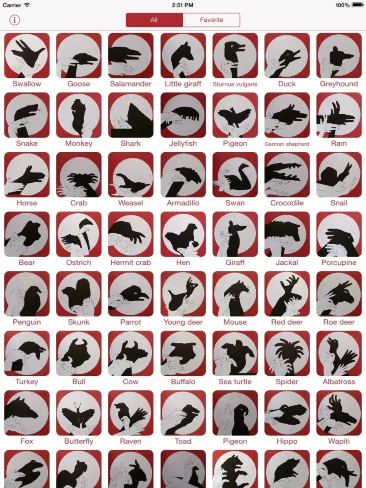 Hand Shadow Guide iPad 应用截图