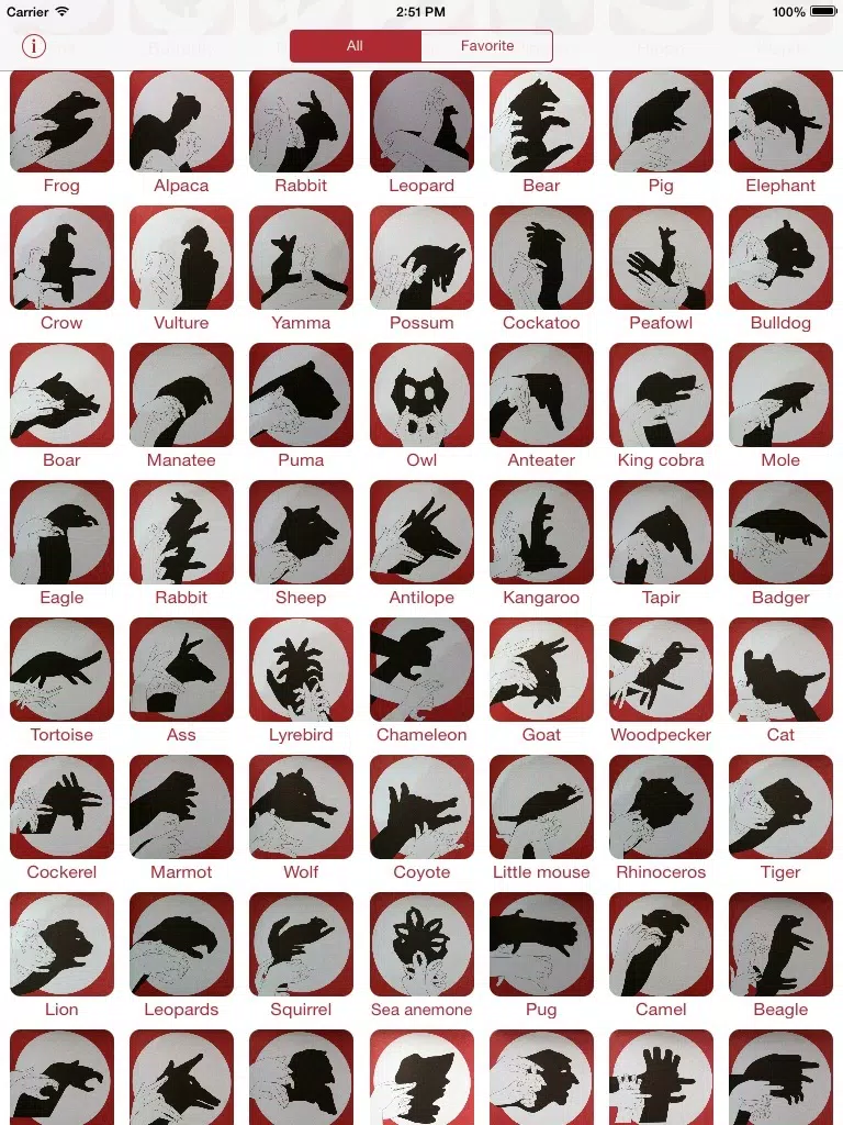 ภาพหน้าจอของ Hand Shadow Guide iPad 