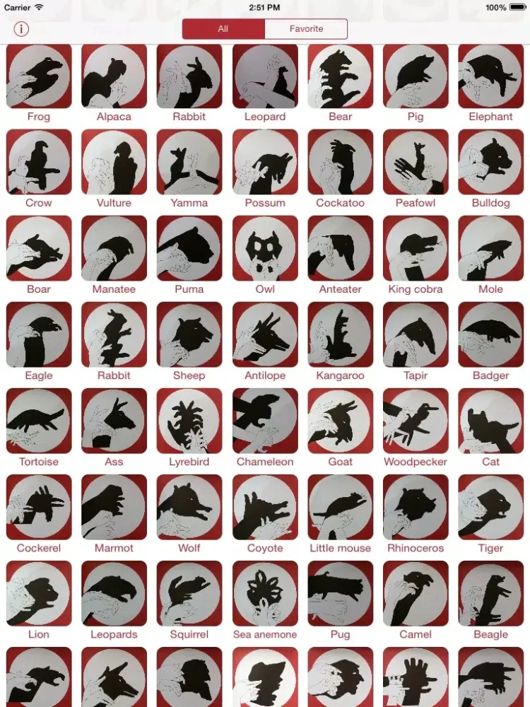 Hand Shadow Guide iPad 应用截图