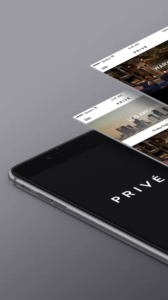 Screenshot di Privé