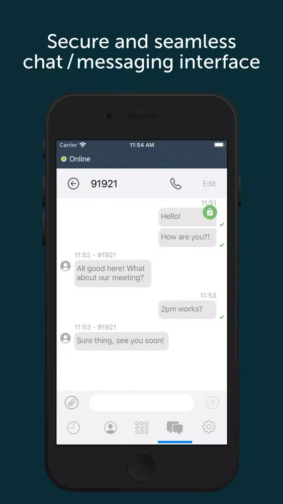 Tangkapan layar SecurLine Plus
