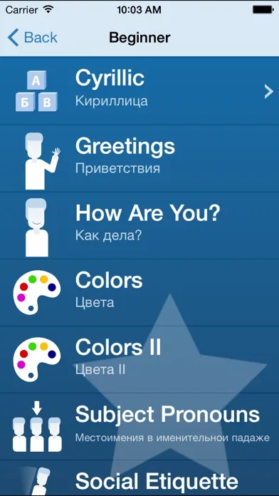 Скриншоты Learn Russian – Privyet
