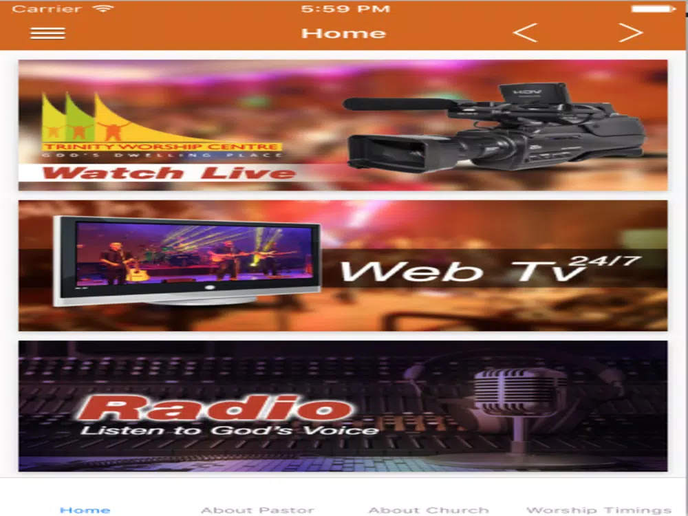 Trinity Worship Center app iPad  Ekran Görüntüleri