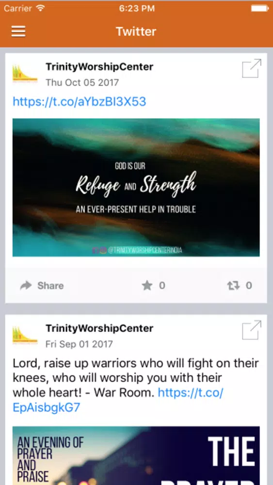 Trinity Worship Center app Ekran Görüntüleri