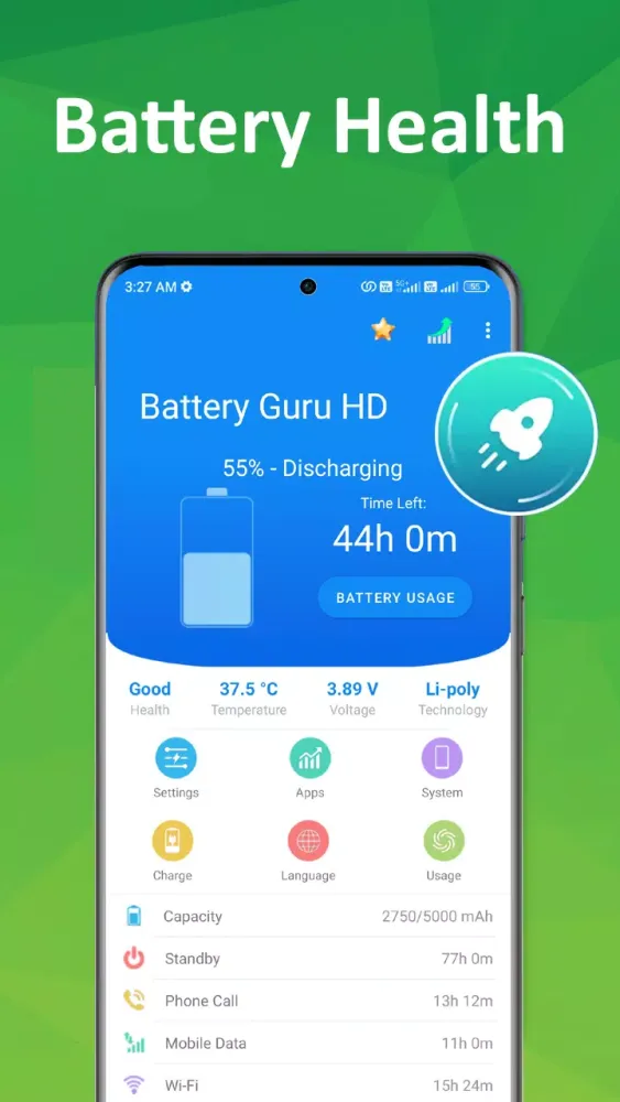 Battery Guru HD应用截图