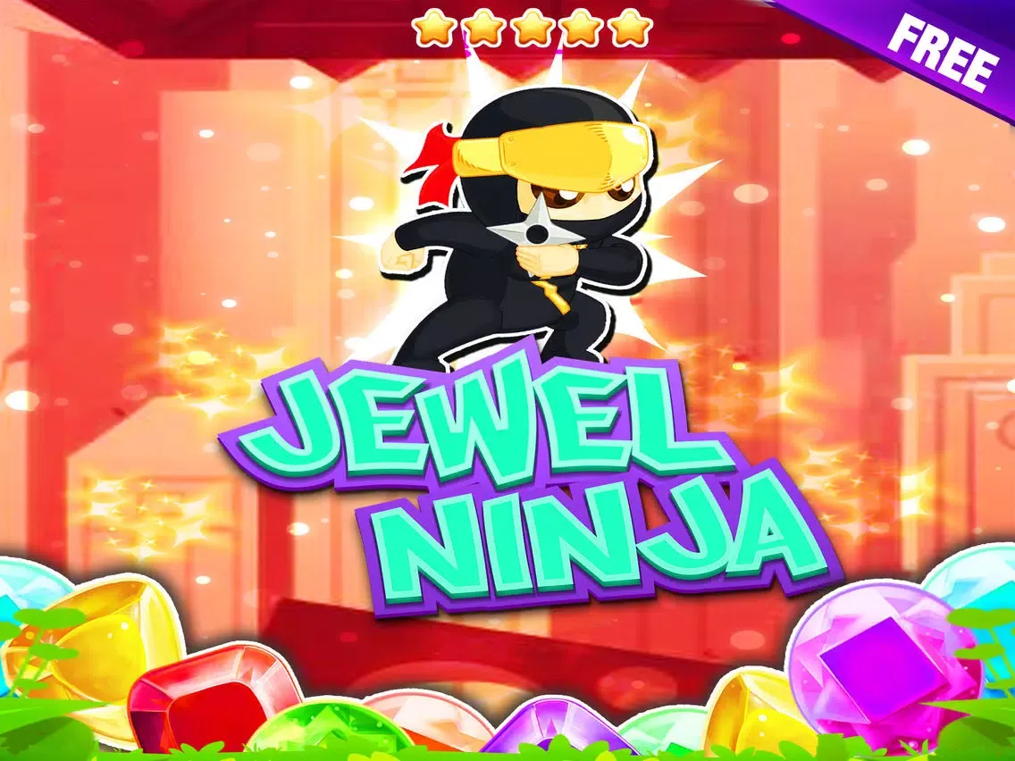 صور Jewel's Ninja Match-3 - diamond game and kids digger's mania hd free iPad 