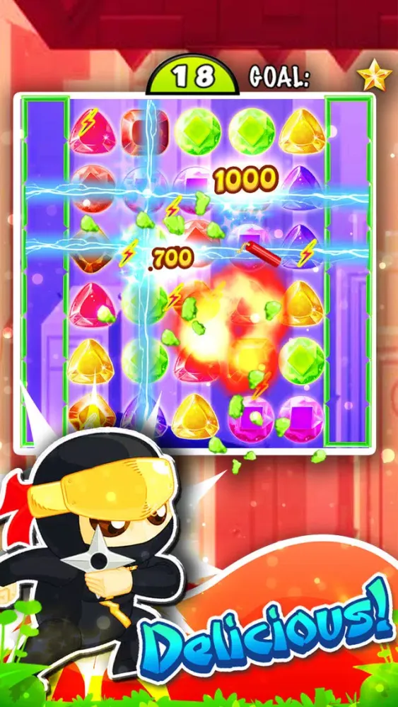 صور Jewel's Ninja Match-3 - diamond game and kids digger's mania hd free