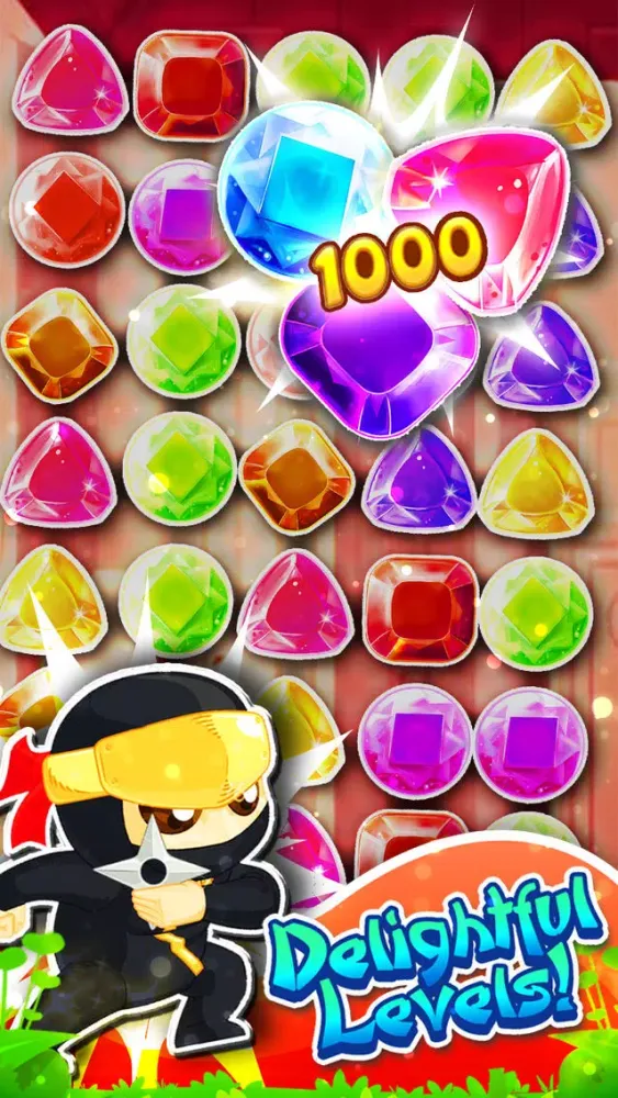 صور Jewel's Ninja Match-3 - diamond game and kids digger's mania hd free