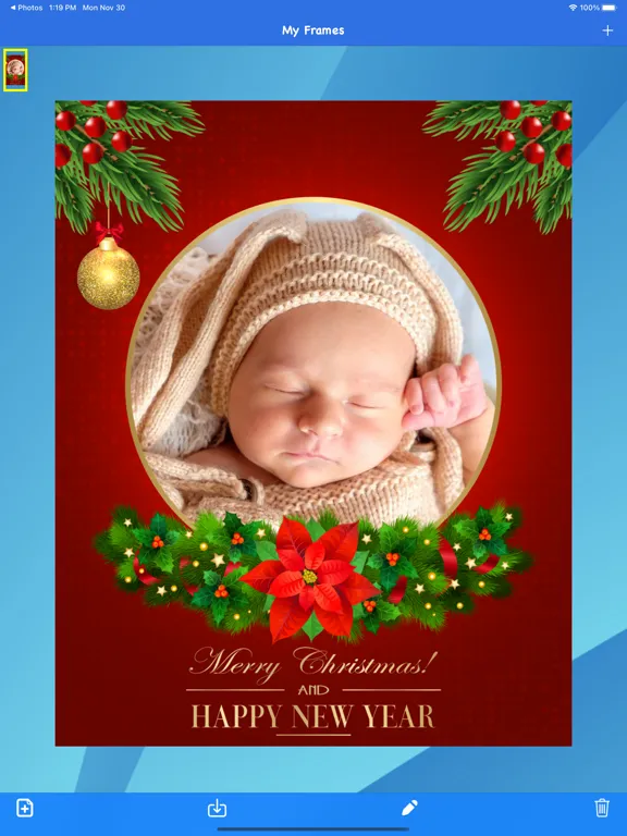 Captures d'écran de Christmas frames - Frame It! iPad 