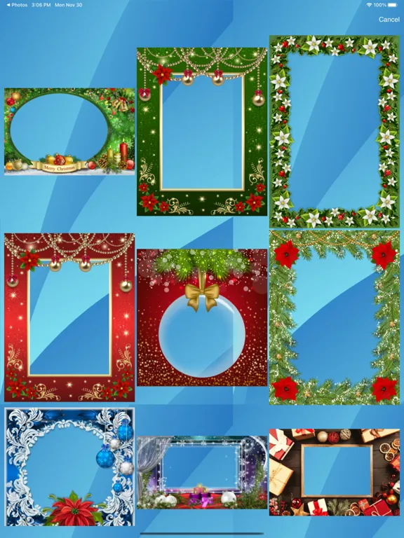 Captures d'écran de Christmas frames - Frame It! iPad 