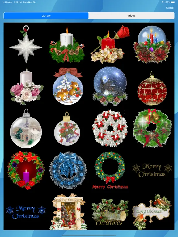 Captures d'écran de Christmas frames - Frame It! iPad 