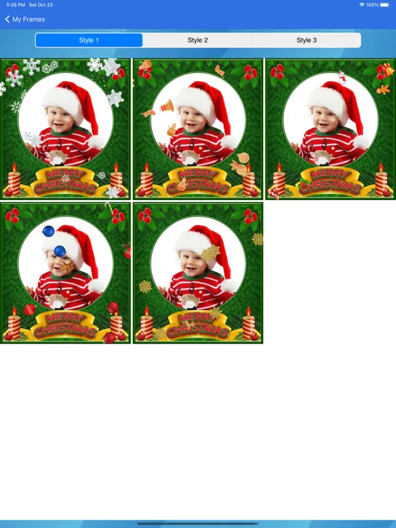 Captures d'écran de Christmas frames - Frame It! iPad 