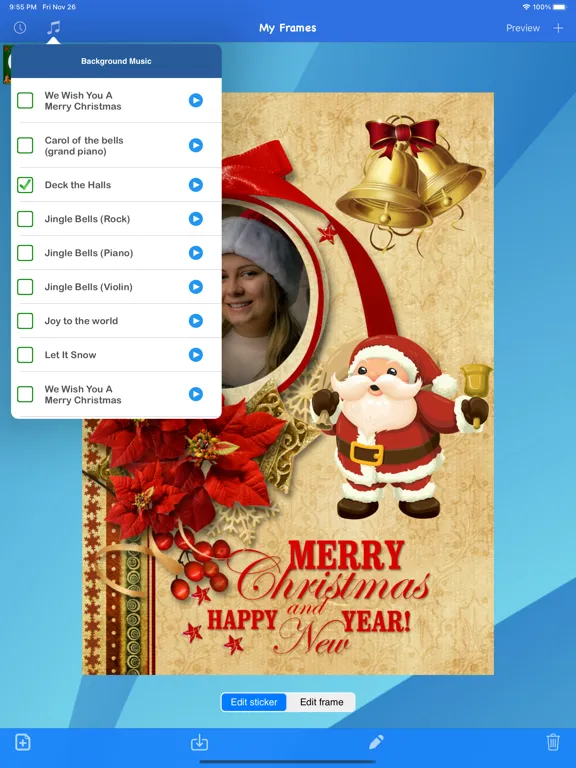 Captures d'écran de Christmas frames - Frame It! iPad 