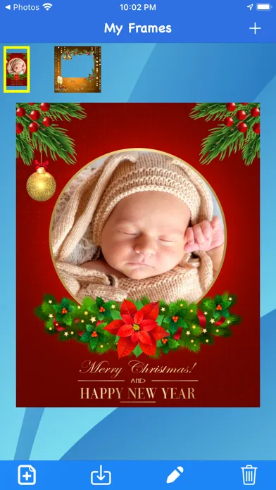 Captures d'écran de Christmas frames - Frame It!
