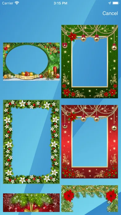 Captures d'écran de Christmas frames - Frame It!