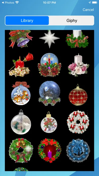 Captures d'écran de Christmas frames - Frame It!