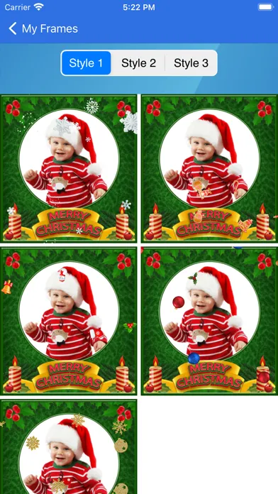 Captures d'écran de Christmas frames - Frame It!