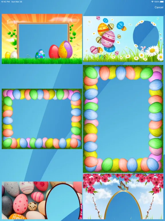 Tangkapan skrin Easter frames - Frame It! iPad 