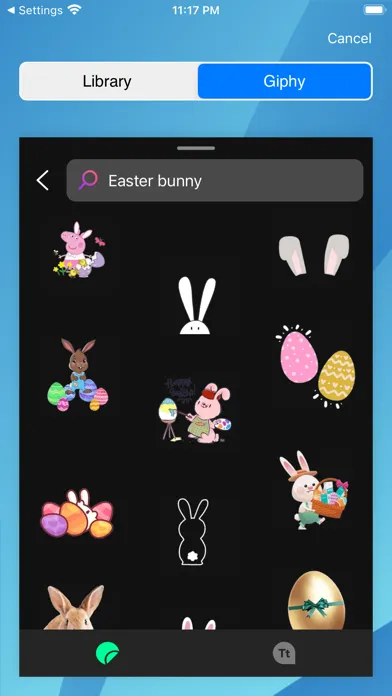 Tangkapan skrin Easter frames - Frame It!