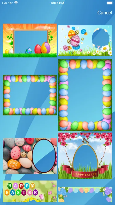 Tangkapan skrin Easter frames - Frame It!