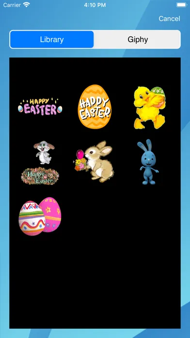 Tangkapan skrin Easter frames - Frame It!