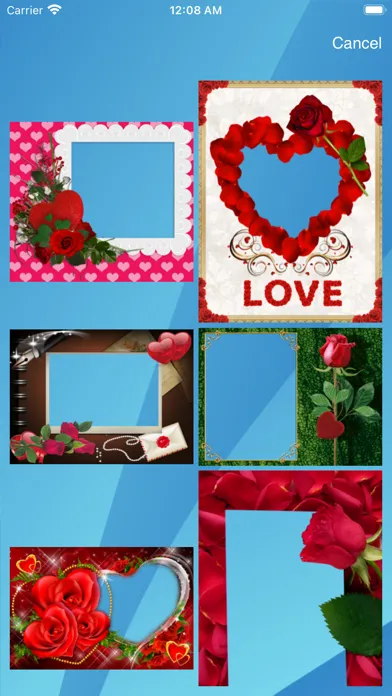 Capturas de pantalla de Valentine frames - Frame It!