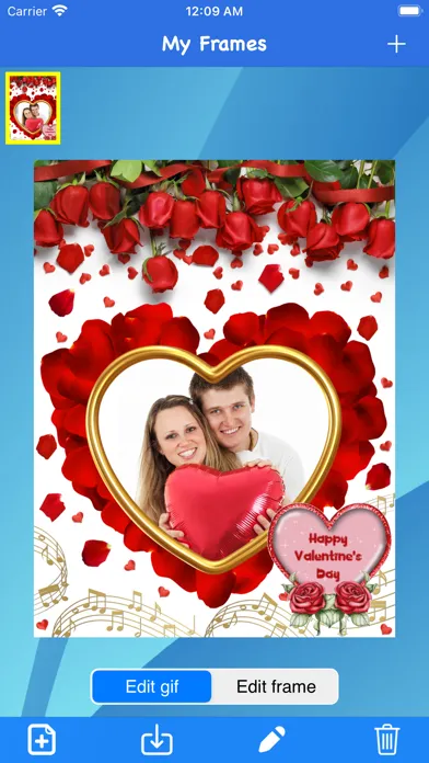 Capturas de pantalla de Valentine frames - Frame It!