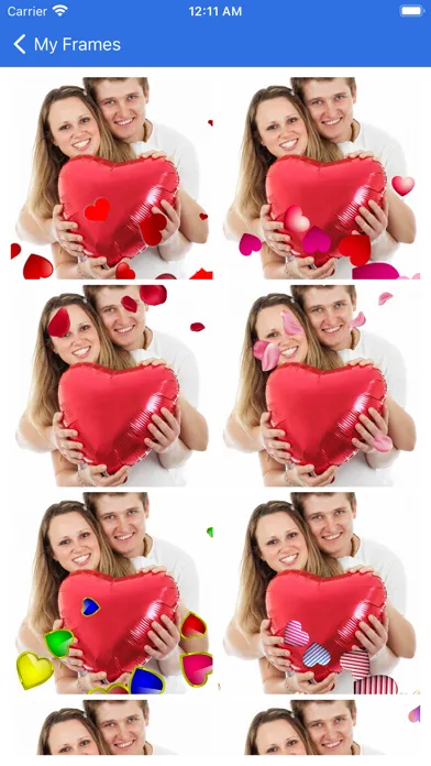Capturas de pantalla de Valentine frames - Frame It!