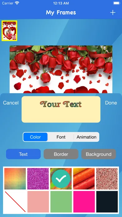 Capturas de pantalla de Valentine frames - Frame It!