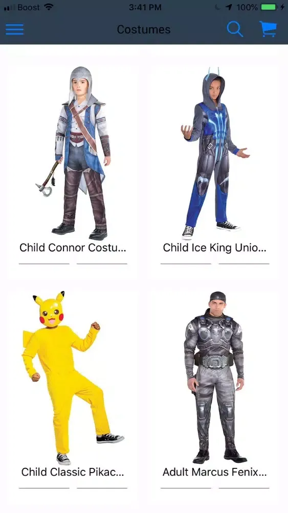 Costume Now سکرین شاٹس